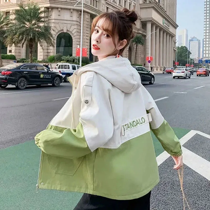 Bf Wind Jacket Girls Spring Autumn Style New Jackets For Women Students Korean Style Loose Hooded Top Clothes Tooling Ins
Bf Wind Jacket Girls Spring Autumn Style New Jackets For Women Students Korean Style Loose Hooded Top Clothes Tooling Ins