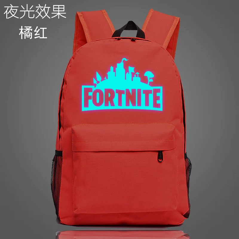 Рюкзак Fortnite для игр светящиеся школьные ранцы подростков унисекс школьный