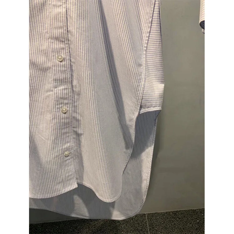 Women Dress Striped Mesh Stitching Loose Fake Two Piece Shirt Dress Cotton Dress
Women Dress Striped Mesh Stitching Loose Fake Two Piece Shirt Dress Cotton Dress