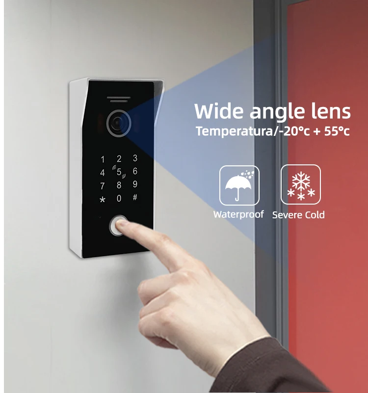 Joytimer 7 inch WIFI video intercom home system for apartment house doorbell infrared night vision IP65 camera password ID card
Joytimer 7 inch WIFI video intercom home system for apartment house doorbell infrared night vision IP65 camera password ID card