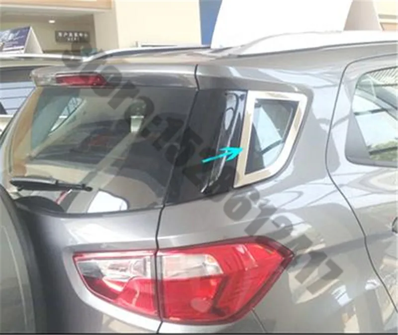 Для Ford Ecosport 2013-2020 Стайлинг автомобиля нержавеющая сталь заднее окно заднее боковое маленькое окно боковая декоративная рамка
Для Ford Ecosport 2013-2020 Стайлинг автомобиля нержавеющая сталь заднее окно заднее боковое маленькое окно боковая декоративная рамка