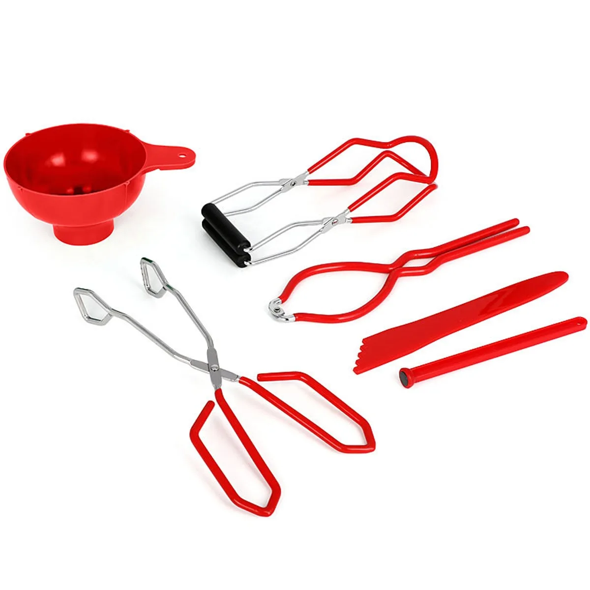 6Pcs Stainless Steel Canning Jar Lifter With Grip Handle Tongs Set Anti-scalding Lifter Non-slip Funnel Lid Lifter Jar Lifter
6Pcs Stainless Steel Canning Jar Lifter With Grip Handle Tongs Set Anti-scalding Lifter Non-slip Funnel Lid Lifter Jar Lifter