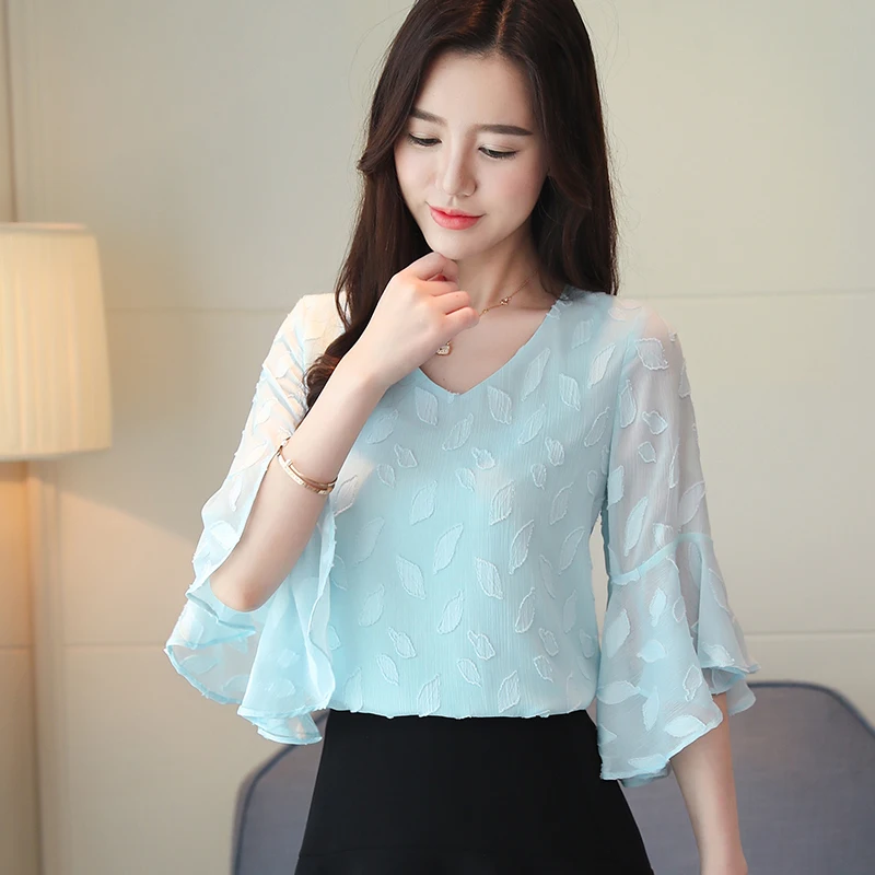 Fashion Solid color Casual Ladies Shirt ladies tops Women Flared sleeves Korean style Blouse 2021 woman tops
Fashion Solid color Casual Ladies Shirt ladies tops Women Flared sleeves Korean style Blouse 2021 woman tops