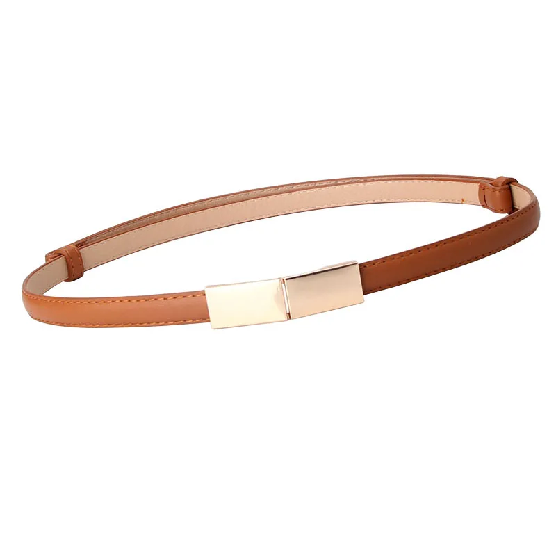 Adjustable PU Leather Ladies Dress Belts Skinny Thin Women Waist Belts Strap Gold Color Buckle Female Belts
Adjustable PU Leather Ladies Dress Belts Skinny Thin Women Waist Belts Strap Gold Color Buckle Female Belts