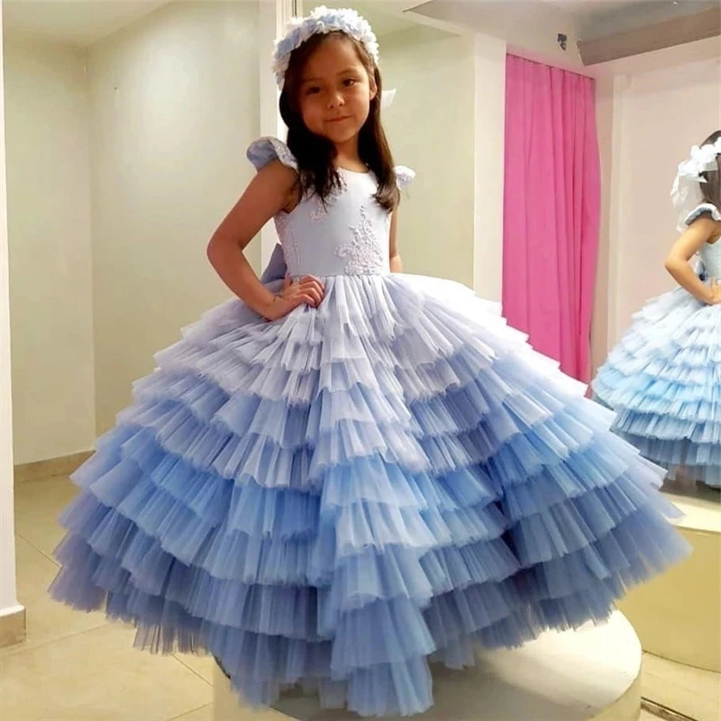 Sky Blue Tiered Puffy Girls Dresses for Party Flower Girl Dress Pearls Kids Clothes Children Birthday Dress Pageant Gown
Sky Blue Tiered Puffy Girls Dresses for Party Flower Girl Dress Pearls Kids Clothes Children Birthday Dress Pageant Gown