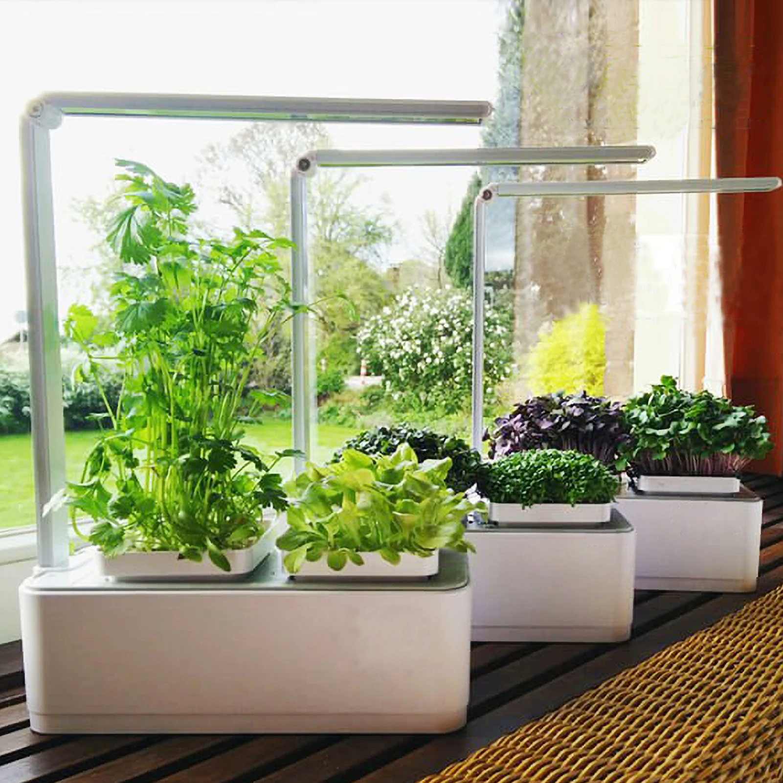 Hydroponics Growing System with LED Grow Light Indoor Garden Starter Kit Plant Germination Kits 2 Plant Pots for Home Gardening
Hydroponics Growing System with LED Grow Light Indoor Garden Starter Kit Plant Germination Kits 2 Plant Pots for Home Gardening