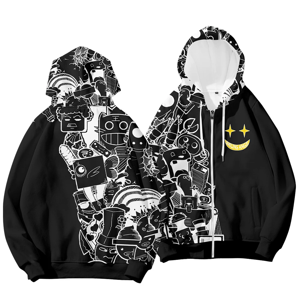 Harajuku zip up Hoodie Warm Men Women Original comics 3D Hand Painted long sleeve Sweatshirt Casual Streetwear Clothes Plus size
Harajuku zip up Hoodie Warm Men Women Original comics 3D Hand Painted long sleeve Sweatshirt Casual Streetwear Clothes Plus size