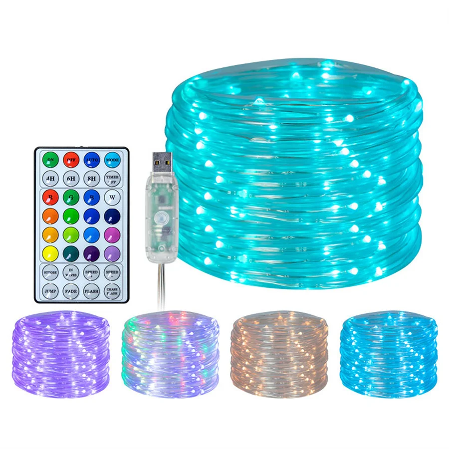 10M 20M Outdoor Rope Fairy Light RGB Changing LED Copper Wire String Light USB with Remote Christmas Party Firefly Twinkle Light
10M 20M Outdoor Rope Fairy Light RGB Changing LED Copper Wire String Light USB with Remote Christmas Party Firefly Twinkle Light