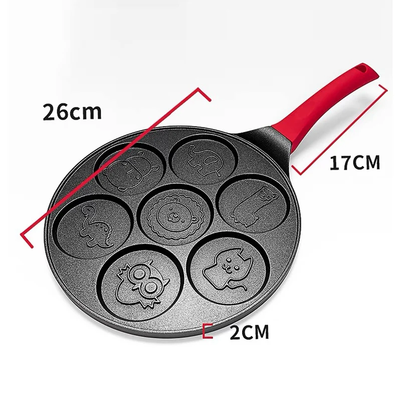 Non-Stick Pancake Pan Animal/Smiley Small Mould Pot Non-Slip Breakfast Egg Frying Pans Home Supplies Kitchen Baking Accessories
Non-Stick Pancake Pan Animal/Smiley Small Mould Pot Non-Slip Breakfast Egg Frying Pans Home Supplies Kitchen Baking Accessories