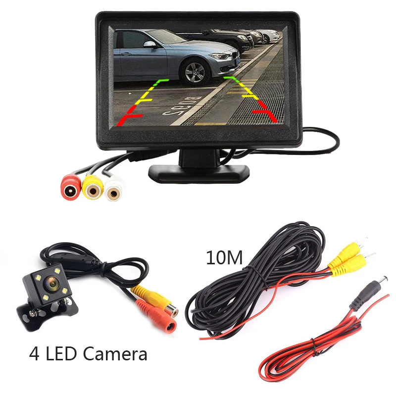 4.3 inch Car Rear View Monitor Reversing LCD TFT Display with Night Vision Backup Rearview Camera for Vehicle
4.3 inch Car Rear View Monitor Reversing LCD TFT Display with Night Vision Backup Rearview Camera for Vehicle