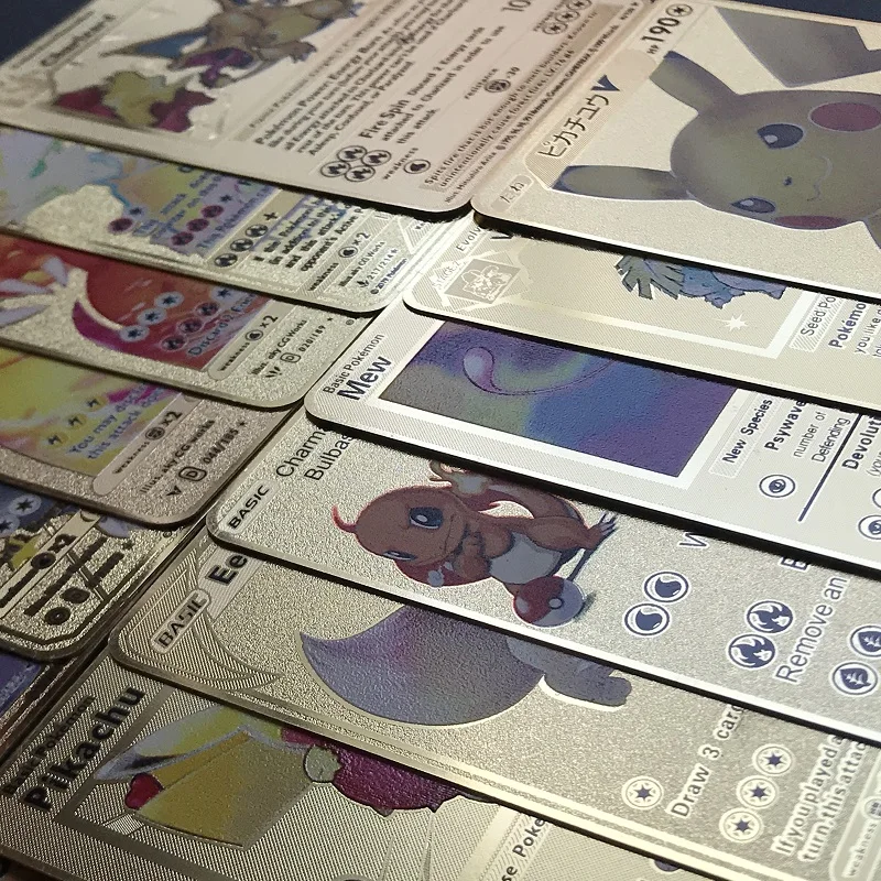 2021 Gold Card Collection Toy Pokemon Card Vmax V GX EX TAG MEGA Trade Card Collection Pokemon Metal Card Kids Gift
2021 Gold Card Collection Toy Pokemon Card Vmax V GX EX TAG MEGA Trade Card Collection Pokemon Metal Card Kids Gift