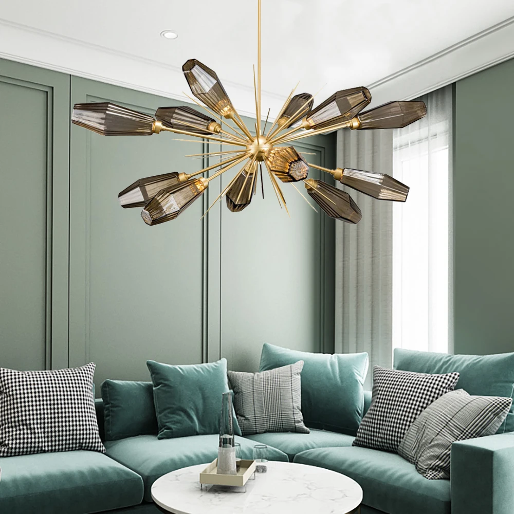 Smoky Gray Glass Ceiling Chandelier Hanging Lights Living Room Branch Led Pendant Lamp Decor Indoor Lighting Lustres
Smoky Gray Glass Ceiling Chandelier Hanging Lights Living Room Branch Led Pendant Lamp Decor Indoor Lighting Lustres