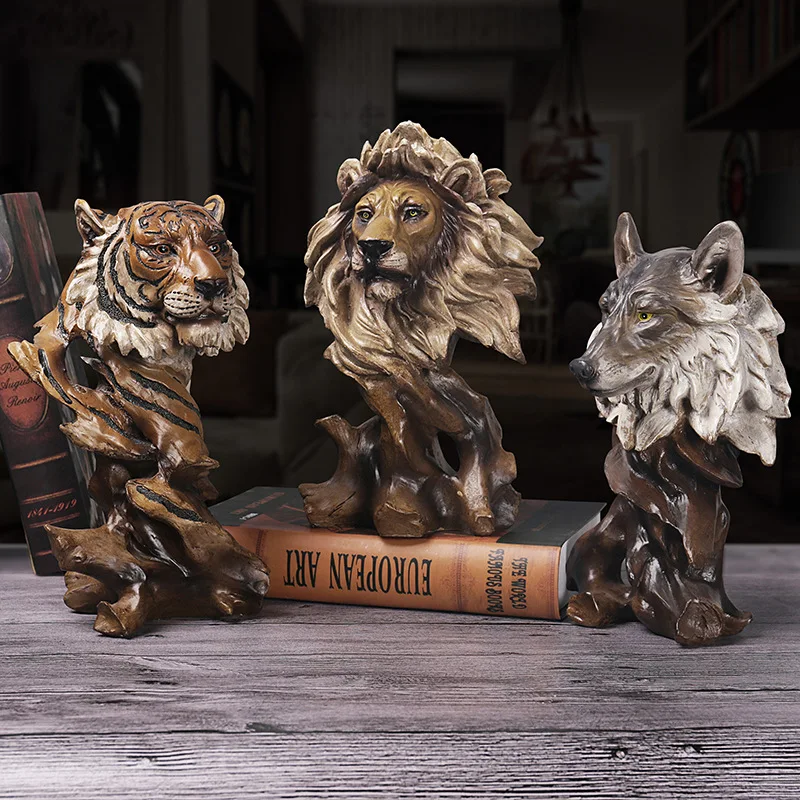 Animal statue decoration art wild beauty home decoration 3D lion horse eagle tiger wolf statue study living room art decoration
Animal statue decoration art wild beauty home decoration 3D lion horse eagle tiger wolf statue study living room art decoration