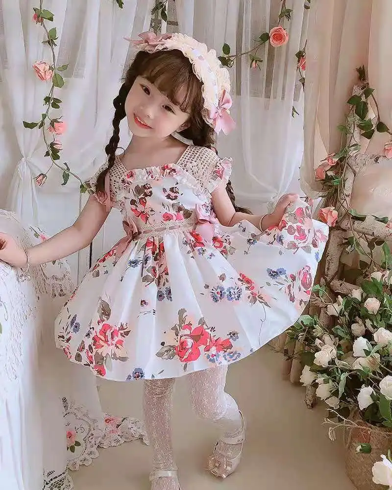 2PCS Summer Lolita Vintage Floral Sleeveless Princess Bow Ball Gown Dress For Baby Girls Turkish Birthday Party Easter Gift 0-6Y
2PCS Summer Lolita Vintage Floral Sleeveless Princess Bow Ball Gown Dress For Baby Girls Turkish Birthday Party Easter Gift 0-6Y