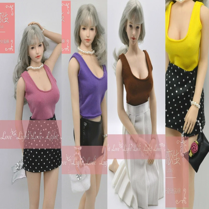 1/6 Low-cut Vest Sleeveless Shirt Clothes Model For Female TBL JO UD Action Figure Body
1/6 Low-cut Vest Sleeveless Shirt Clothes Model For Female TBL JO UD Action Figure Body