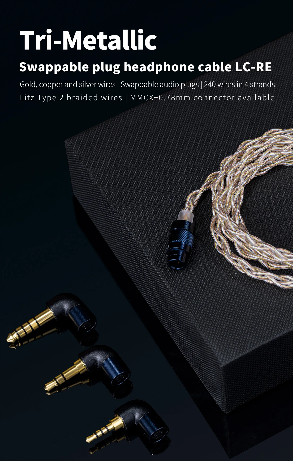 FiiO LC RE LC-RE Tri-металлик с возможностью замены во время работы Штекер кабель для наушников MMCX/0,78 мм, включает в себя 3 штепсельных вилок 3.5SE 2,5 сба...
FiiO LC RE LC-RE Tri-металлик с возможностью замены во время работы Штекер кабель для наушников MMCX/0,78 мм, включает в себя 3 штепсельных вилок 3.5SE 2,5 сба...