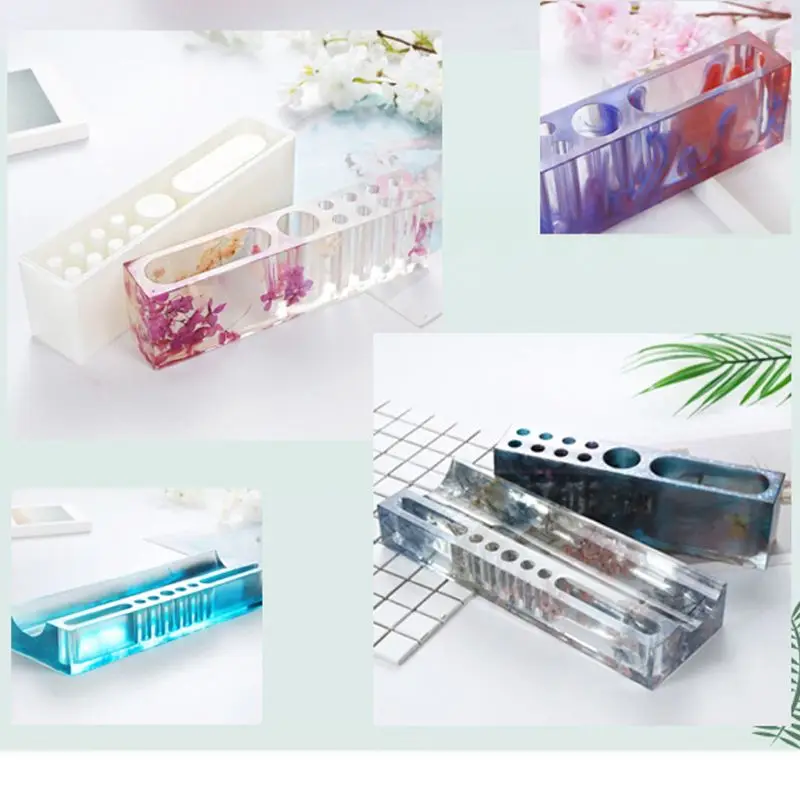 Multi-Functional Pen Holder Resin Molds Storage Box Pencil Holder Silicone Mold
Multi-Functional Pen Holder Resin Molds Storage Box Pencil Holder Silicone Mold