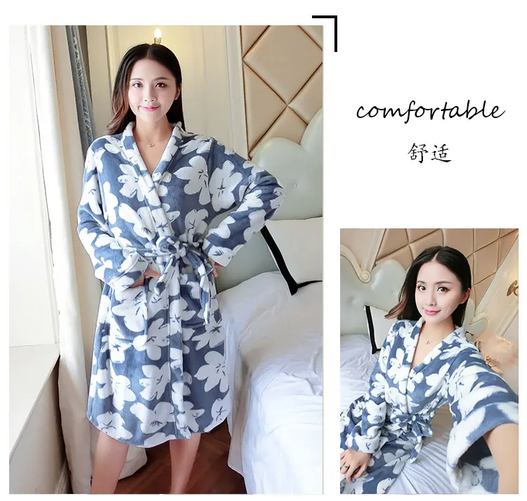 Long Bathrobe Women Flannel Bath Robe Winter Flannel Women's Long Sleeve Thick Warm Belt Nightgowns Large Size Sleepwear 836#3
Long Bathrobe Women Flannel Bath Robe Winter Flannel Women's Long Sleeve Thick Warm Belt Nightgowns Large Size Sleepwear 836#3