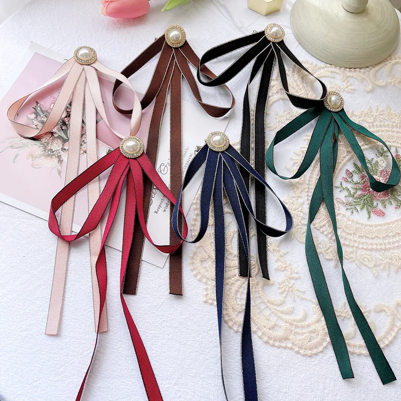 Korean Fabric Bow Tie Brooches for Women Crystal Bowknot Female Shirt Suit Collar Pins Fashion Jewelry Clothing Accessories
Korean Fabric Bow Tie Brooches for Women Crystal Bowknot Female Shirt Suit Collar Pins Fashion Jewelry Clothing Accessories