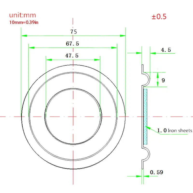 2PCS 75/90/92/139mm Audio Bass Diaphragm Vibration Membrane Passive Radiator Speaker Repair Parts for DIY Home Theater
2PCS 75/90/92/139mm Audio Bass Diaphragm Vibration Membrane Passive Radiator Speaker Repair Parts for DIY Home Theater