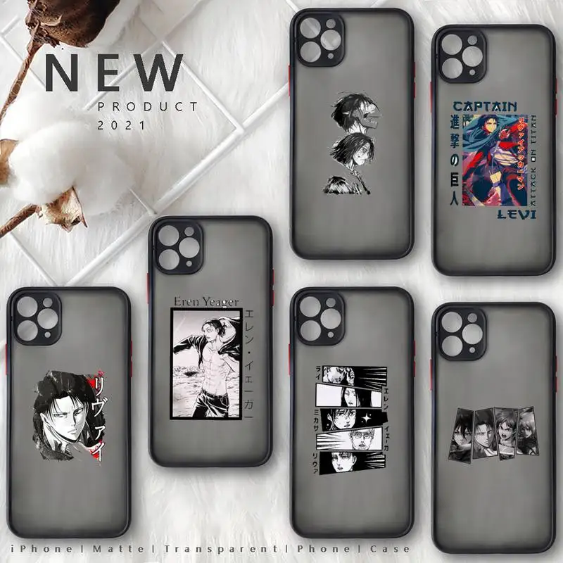 Attack On Titan anime Phone Case black matte transparent For iPhone 7 8 x xs xr 11 12 13 pro plus mini max Clear Funda
Attack On Titan anime Phone Case black matte transparent For iPhone 7 8 x xs xr 11 12 13 pro plus mini max Clear Funda