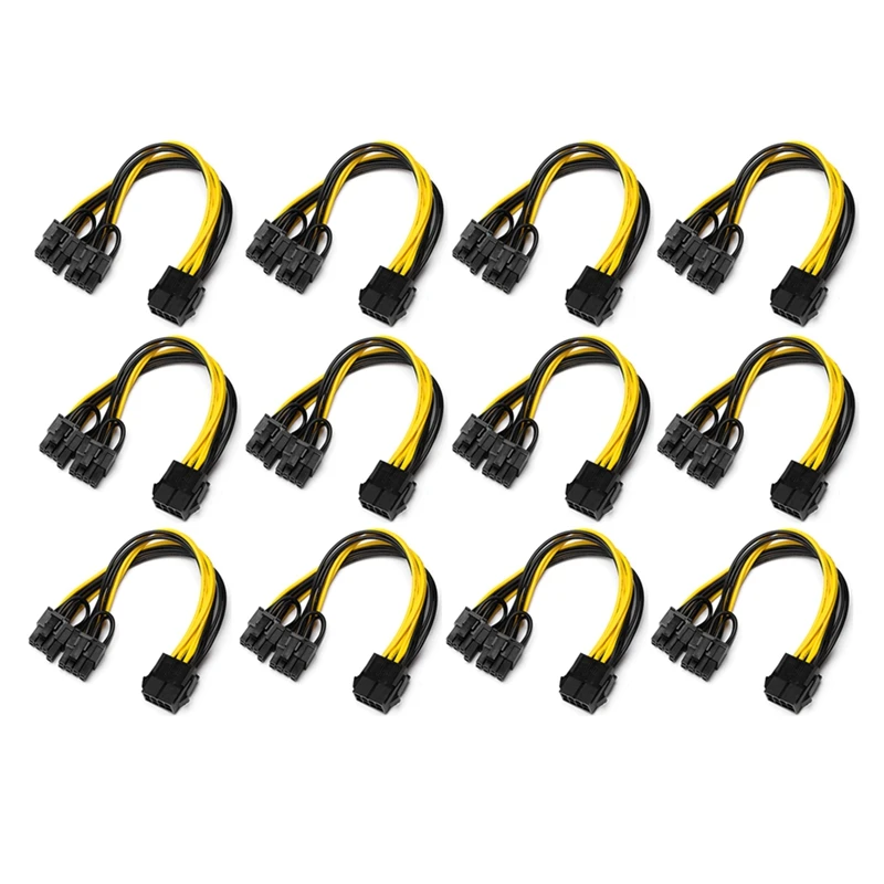 Кабель-разветвитель питания PCI-E с 8 Pin на 2x8 Pin (6 + 2) для платы изображений PCIE PCI Express, Y-разветвитель, Удлинительный кабель, 12 шт./упаковка
Кабель-разветвитель питания PCI-E с 8 Pin на 2x8 Pin (6 + 2) для платы изображений PCIE PCI Express, Y-разветвитель, Удлинительный кабель, 12 шт./упаковка