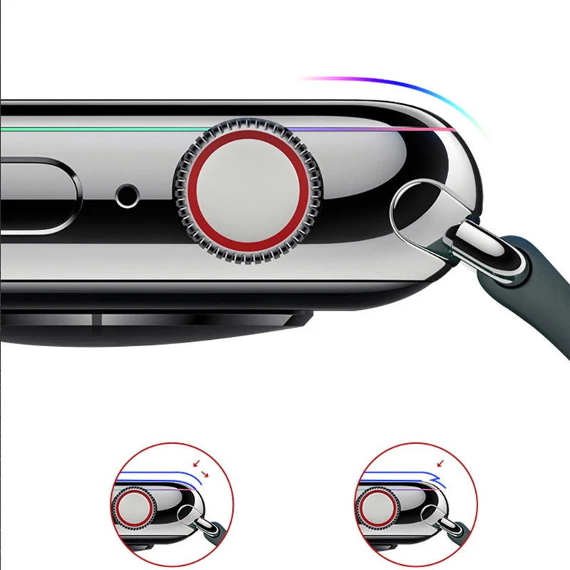 3D Curved Edge No Tempered Glass for Apple Watch Series 3 2 1 38MM 42MM Screen Protector film for iWatch 4/5 40MM 44MM Full glue 
3D Curved Edge No Tempered Glass for Apple Watch Series 3 2 1 38MM 42MM Screen Protector film for iWatch 4/5 40MM 44MM Full glue