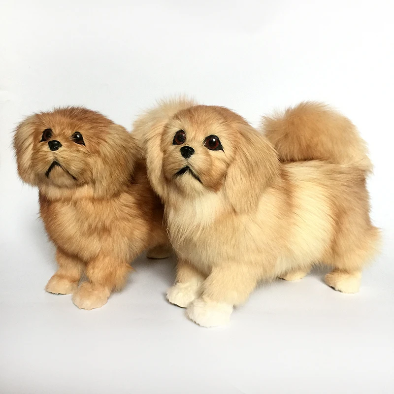 Simulation poodle Pekingese plush toy large doll animal dog model doll home decoration dog model
Simulation poodle Pekingese plush toy large doll animal dog model doll home decoration dog model