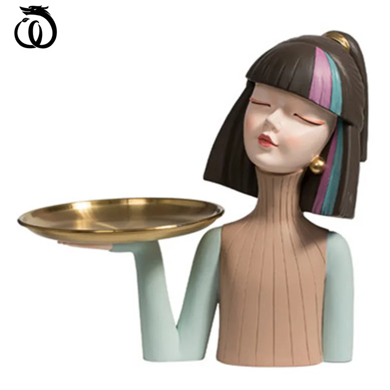 Nordic Beauty Makeup Girl Tray Statue Creative Living Room Office Desk Accessories Figurine Modern Home Decor Sculpture A2979
Nordic Beauty Makeup Girl Tray Statue Creative Living Room Office Desk Accessories Figurine Modern Home Decor Sculpture A2979
