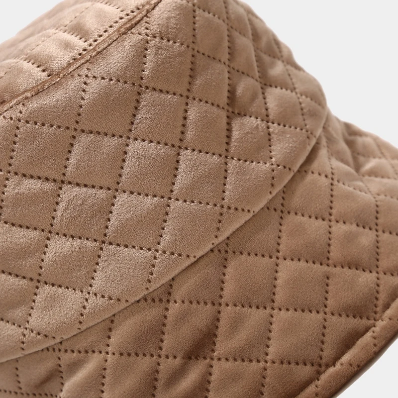 Autumn Winter Quilted Bucket Hat Plaid Fisherman Hat Foldable Ladies Hunting Cap Warm Soft Cap Soild Plush Basin Hat
Autumn Winter Quilted Bucket Hat Plaid Fisherman Hat Foldable Ladies Hunting Cap Warm Soft Cap Soild Plush Basin Hat