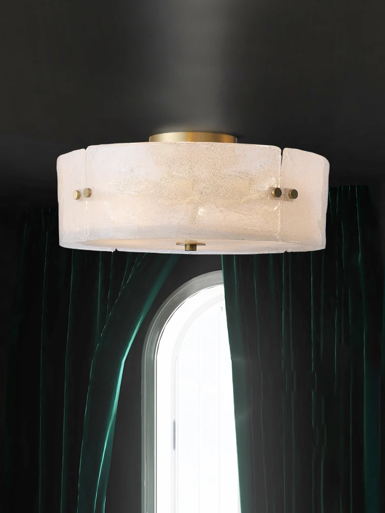 All copper glass light luxury bedroom balcony aisle corridor creative personality ceiling lamp
All copper glass light luxury bedroom balcony aisle corridor creative personality ceiling lamp