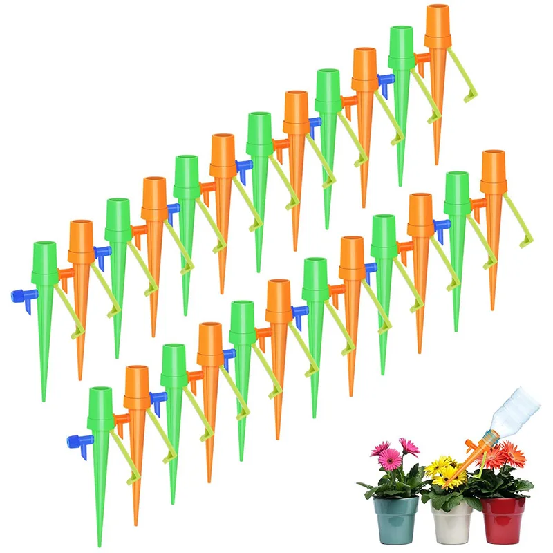 New 24 Pack Plant Watering Devices with Anti-Tilt Bracket&Valve Control Switch Plants Watering System for Outdoor/Indoor
New 24 Pack Plant Watering Devices with Anti-Tilt Bracket&Valve Control Switch Plants Watering System for Outdoor/Indoor