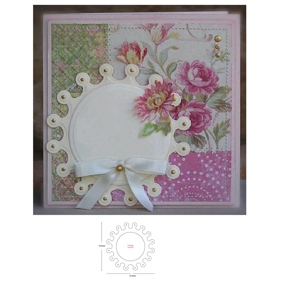Circle Frame Background Metal Cutting Die Stencil for DIY Embossing Paper Photo Album Cards Making Scrapbooking Dies Cut Mould
Circle Frame Background Metal Cutting Die Stencil for DIY Embossing Paper Photo Album Cards Making Scrapbooking Dies Cut Mould