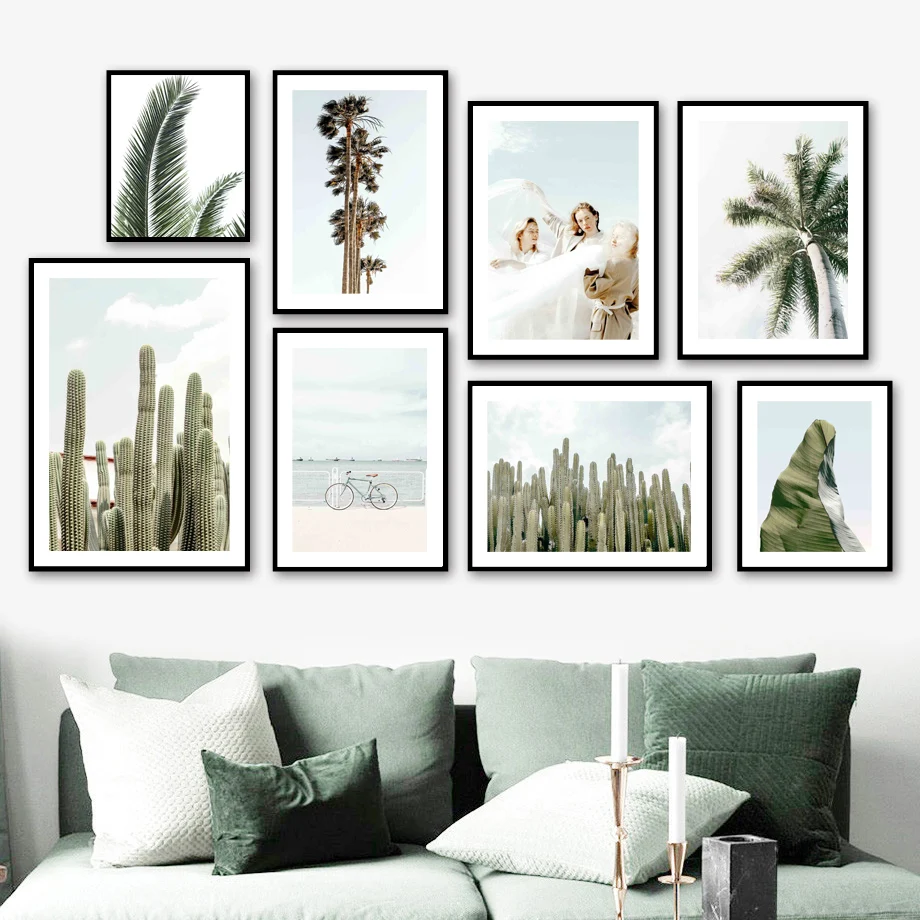 Sky Girl Sea Palm Leaf Cactus Bicycle Wall Art Canvas Painting Nordic Posters And Prints Wall Pictures For Living Room Decor
Sky Girl Sea Palm Leaf Cactus Bicycle Wall Art Canvas Painting Nordic Posters And Prints Wall Pictures For Living Room Decor