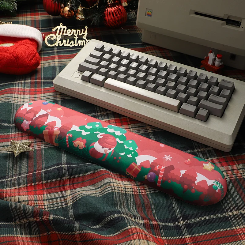 Merry Chistamas клавиатура из пеноматериала с эффектом памяти подставка для запястий коврик для мыши красный рождественский эргономичный силикон... 
Merry Chistamas клавиатура из пеноматериала с эффектом памяти подставка для запястий коврик для мыши красный рождественский эргономичный силикон...