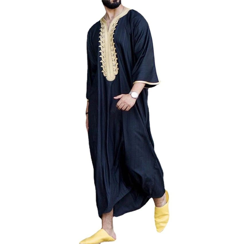 2021 Ramadan New Fashion Caftan Muslim Sets Abaya Man Shirt Youth Qamis Homme Loose Casual V-neck Solid Color Islamic Clothing
2021 Ramadan New Fashion Caftan Muslim Sets Abaya Man Shirt Youth Qamis Homme Loose Casual V-neck Solid Color Islamic Clothing