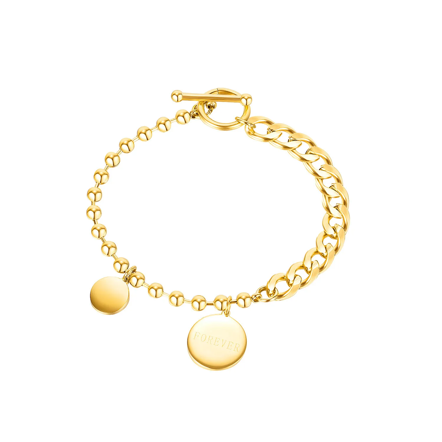 Fashion classic OT buckle ladies popular titanium steel bracelet, simple jewelry shows personality and temperament
Fashion classic OT buckle ladies popular titanium steel bracelet, simple jewelry shows personality and temperament