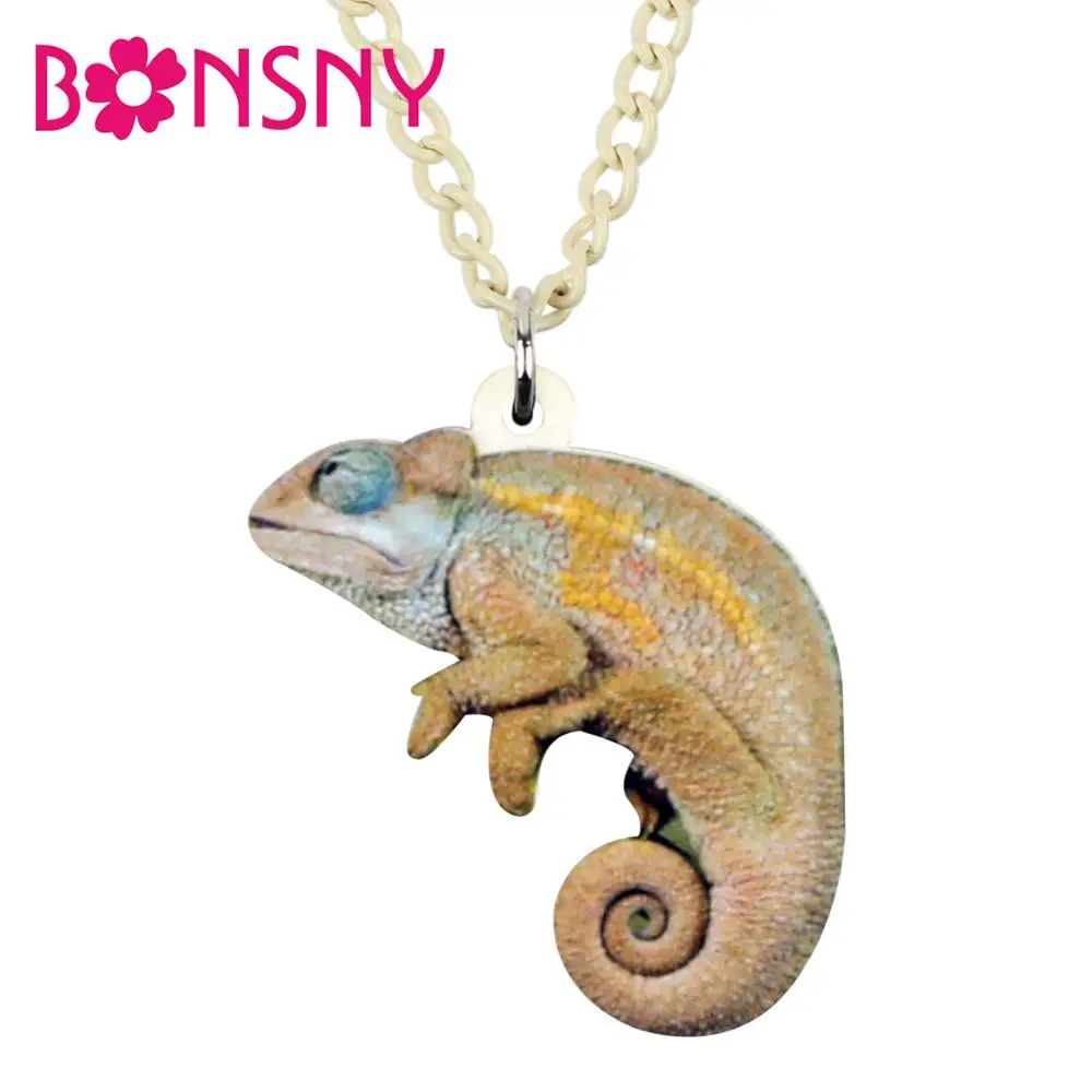 Bonsny Acrylic Anime Lizard Chameleon Necklace Pendent Chain Novelty Animal Jewelry For Girl Lady Teen Festival Charm Party Gift
Bonsny Acrylic Anime Lizard Chameleon Necklace Pendent Chain Novelty Animal Jewelry For Girl Lady Teen Festival Charm Party Gift