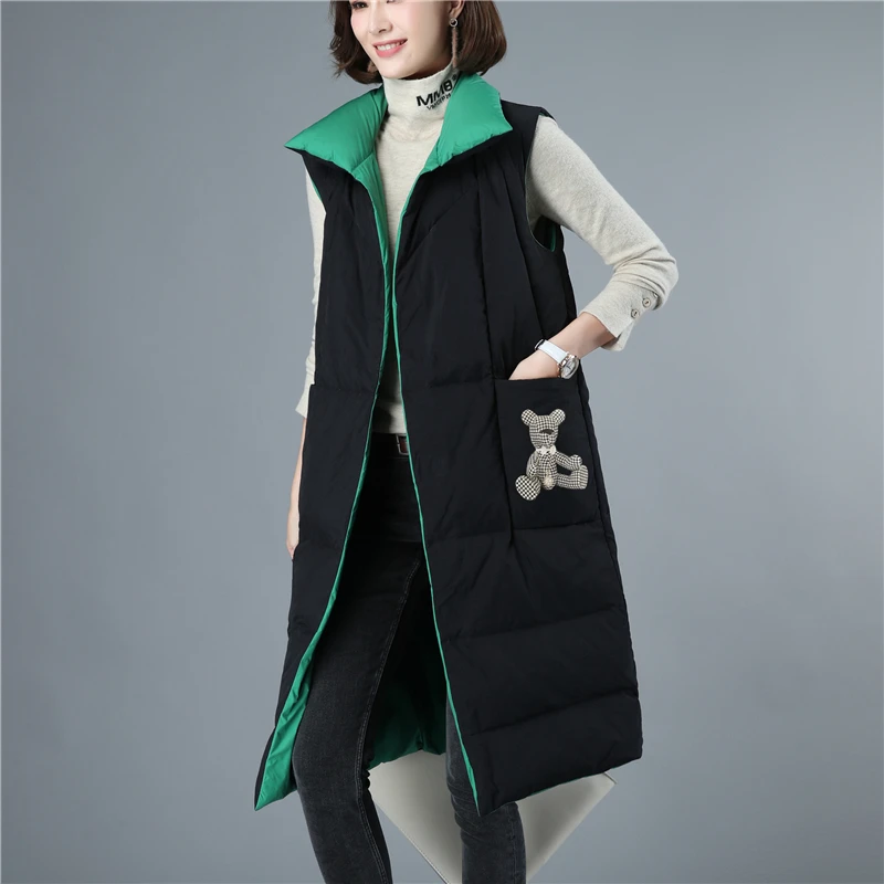 Brand Women's Long Vest Ultra Light Down Vests Female Sleeveless Windproof Lightweight Warm Long Waistcoat
Brand Women's Long Vest Ultra Light Down Vests Female Sleeveless Windproof Lightweight Warm Long Waistcoat