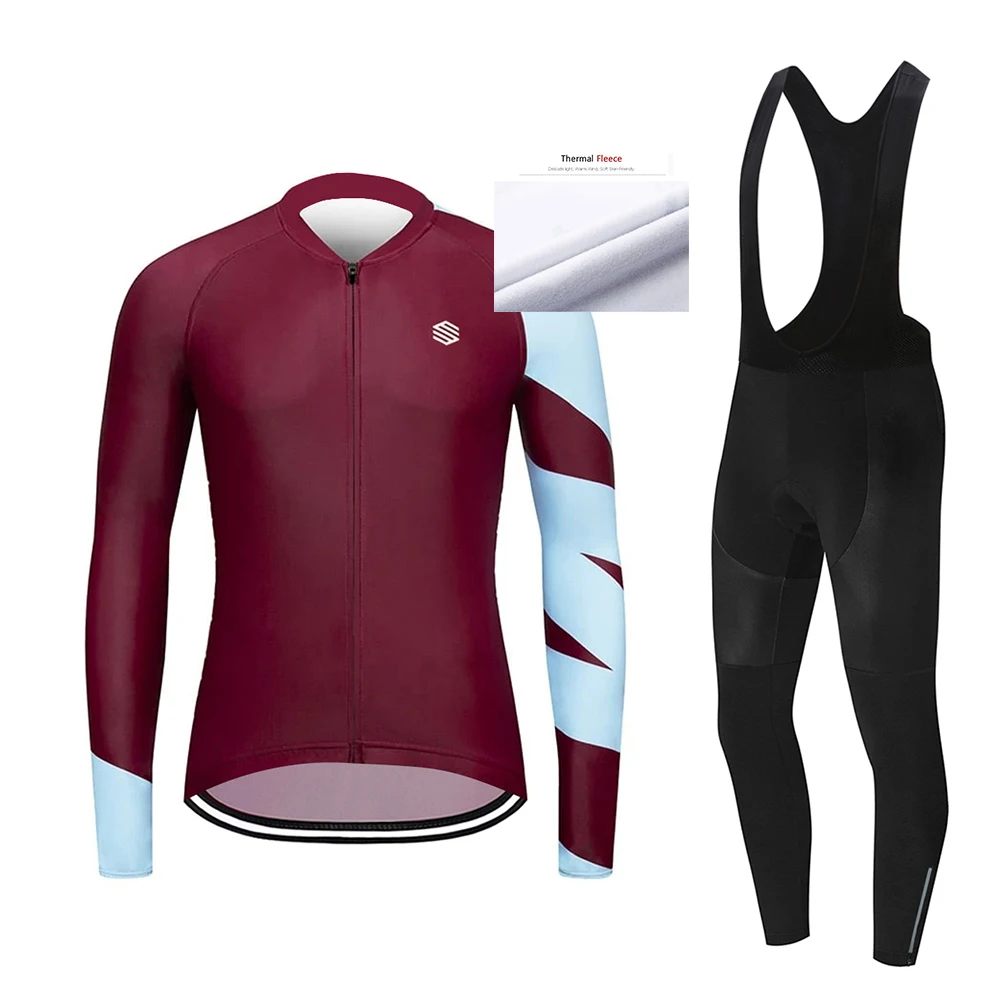 Siroko Men's Winter Thermal Fleece Pro Team Cycling Long Sleeve Set Bike Clothes Polyester Quick Dry Shirt Suit Pants Breathable
Siroko Men's Winter Thermal Fleece Pro Team Cycling Long Sleeve Set Bike Clothes Polyester Quick Dry Shirt Suit Pants Breathable