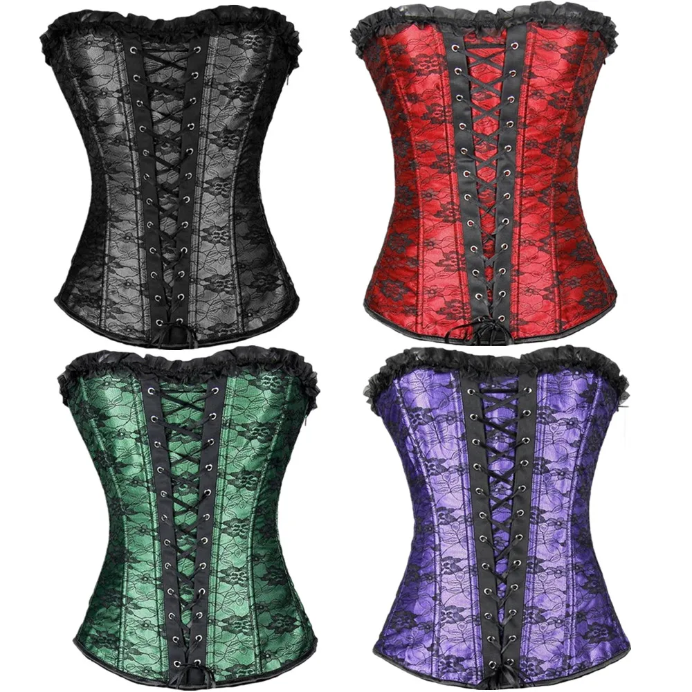 Overbust Corsets Sexy Lace Overlay Plus Size Erotic Side Zip Floral Women Bustier Corset Lingerie Tops Corselet Femme Burlesque
Overbust Corsets Sexy Lace Overlay Plus Size Erotic Side Zip Floral Women Bustier Corset Lingerie Tops Corselet Femme Burlesque