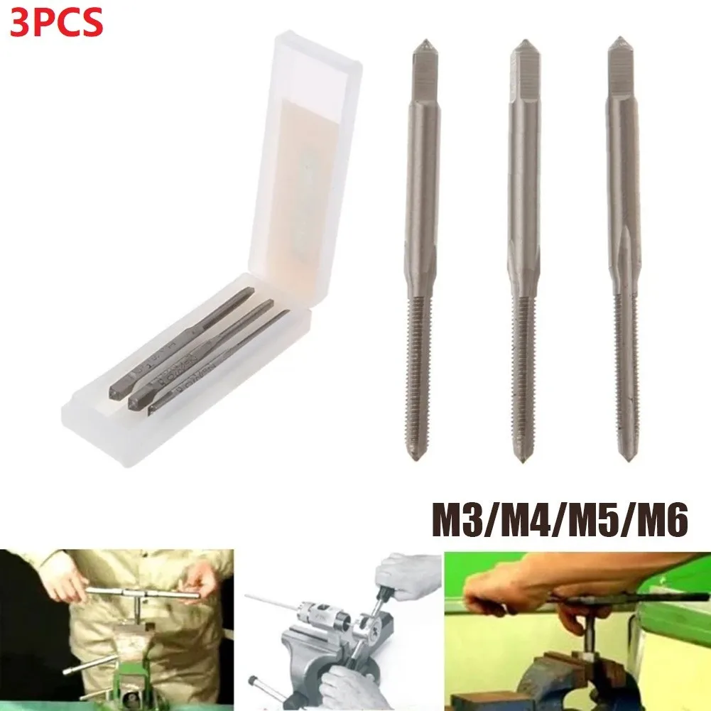 3Pcs Hss Machine Hand Screw Thread Metric Plug Tap Screw Taps M3 M4 M5 M6 Applicable To Furniture Assembly/repair Thread Tap
3Pcs Hss Machine Hand Screw Thread Metric Plug Tap Screw Taps M3 M4 M5 M6 Applicable To Furniture Assembly/repair Thread Tap