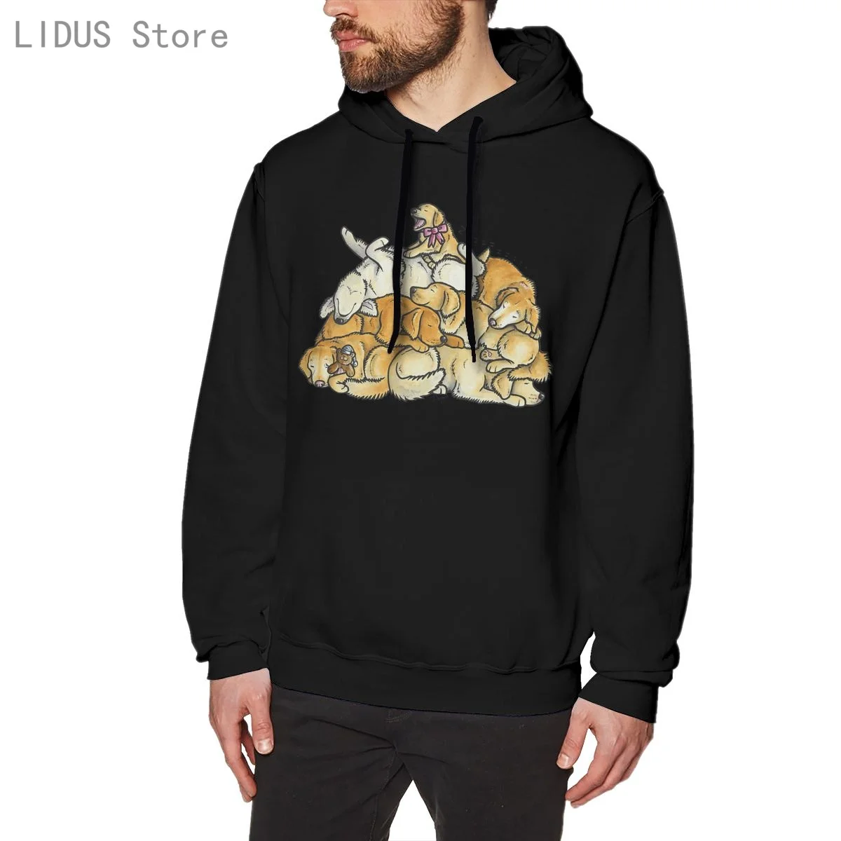 Sleeping Pile Of Golden Retriever Dog Hoodie Sweatshirts Harajuku Creativity Streetwear Hoodies
Sleeping Pile Of Golden Retriever Dog Hoodie Sweatshirts Harajuku Creativity Streetwear Hoodies