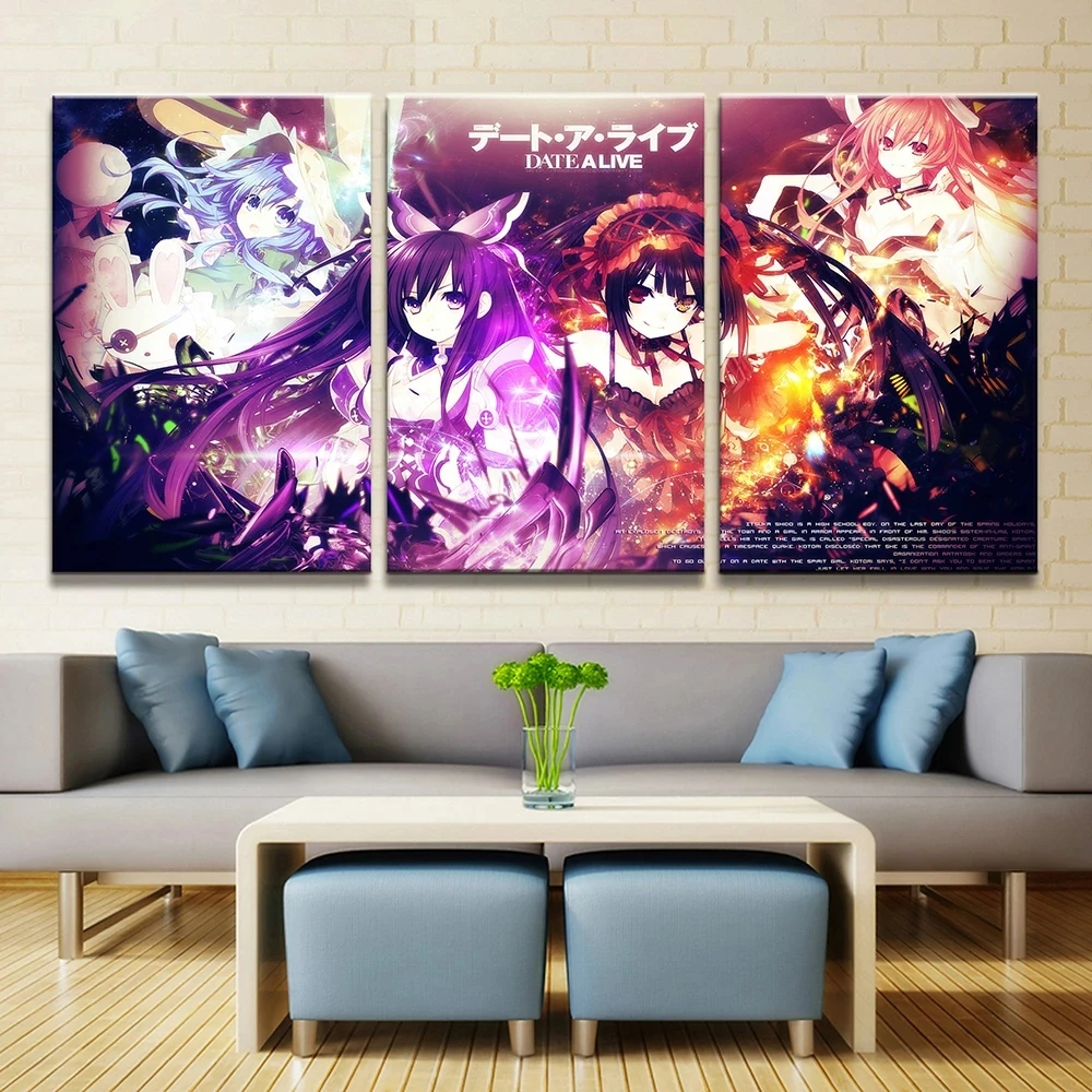 Hd Print Home Decoration 3 Piece Anime Datum Een Live Foto Wall Art Modular Canvas Poster Painting Pictures Living Room Decor 
Hd Print Home Decoration 3 Piece Anime Datum Een Live Foto Wall Art Modular Canvas Poster Painting Pictures Living Room Decor