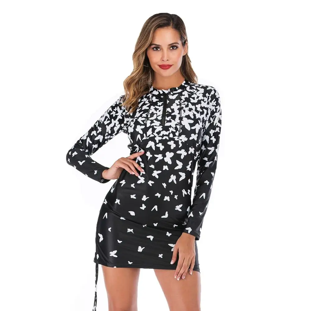 Long Sleeve Swimsuit Drawstring Swimsuit Women Medium Waist Tankini Two PieceS Swimwear
Long Sleeve Swimsuit Drawstring Swimsuit Women Medium Waist Tankini Two PieceS Swimwear