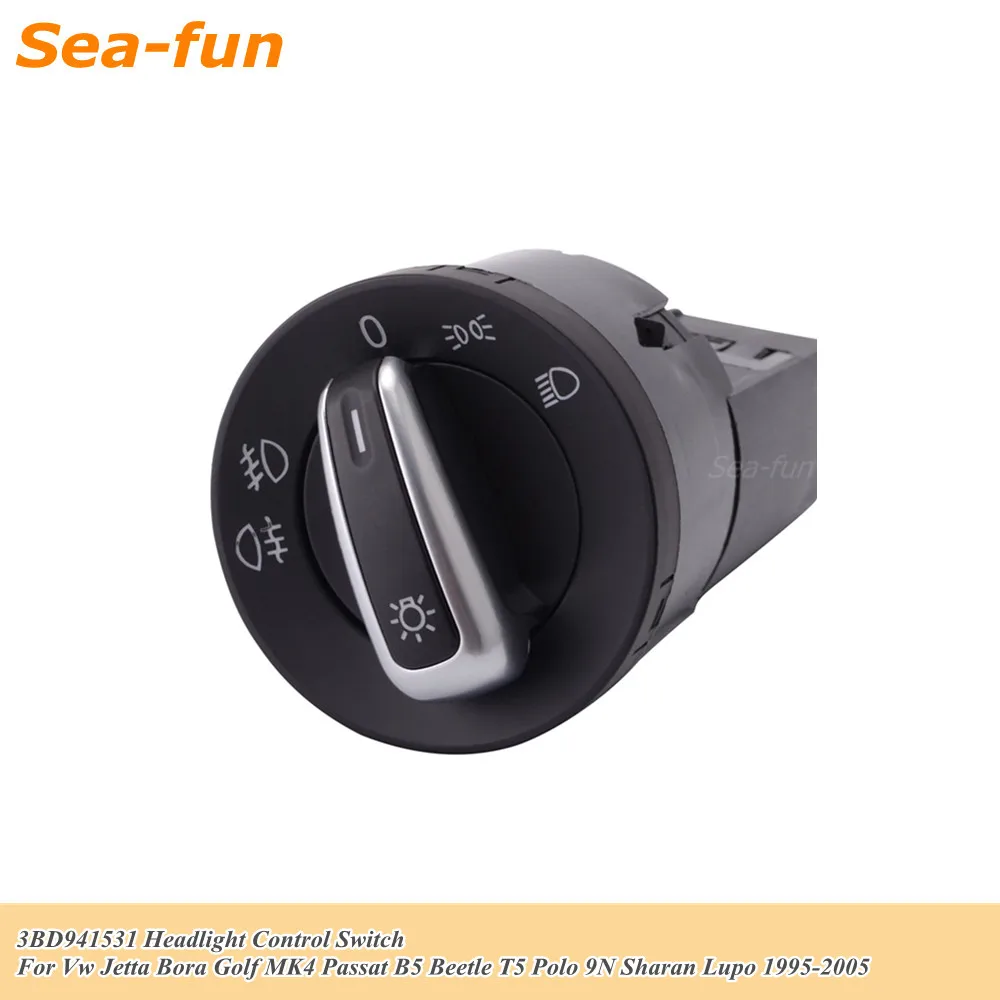 Chrome Headlight Control Switch For Vw Transporter T5 Polo 9N 9N3 6N2 Sharan Lupo 6X1 6E1 1995-2005 3BD941531
Chrome Headlight Control Switch For Vw Transporter T5 Polo 9N 9N3 6N2 Sharan Lupo 6X1 6E1 1995-2005 3BD941531