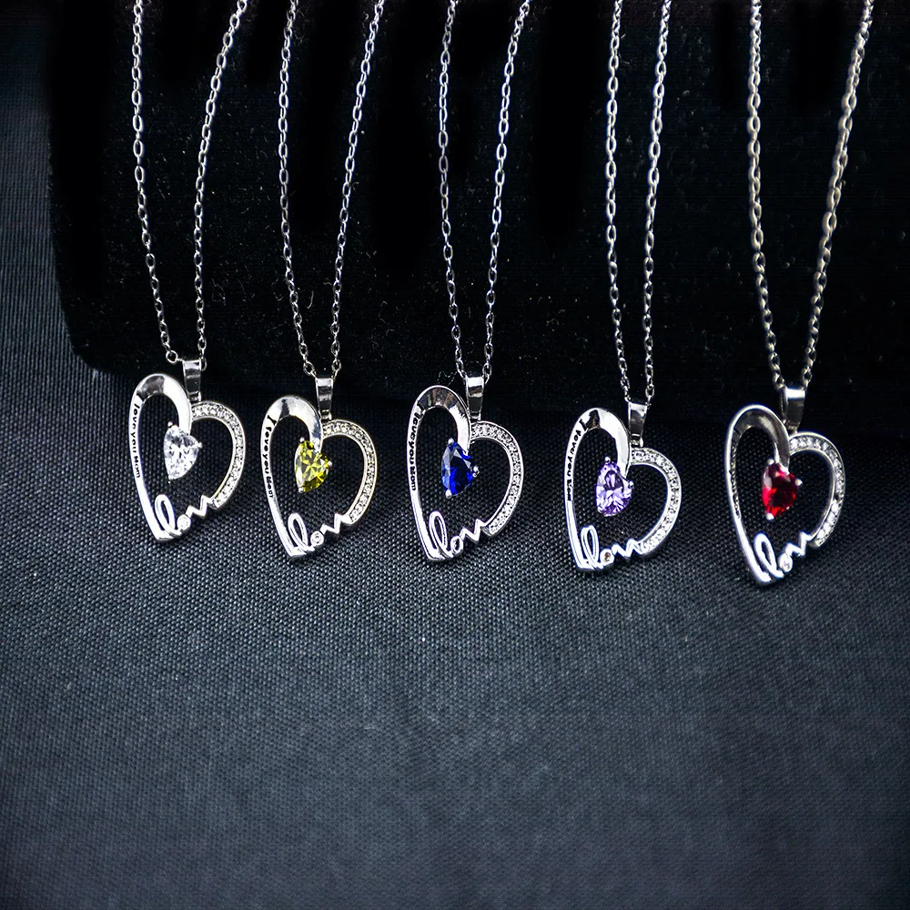 Personality Silver Plated Love Heart CZ Crystal Pendant Charm Women AAA Zircon Silver Plated Necklace for Women Wedding Jewelry
Personality Silver Plated Love Heart CZ Crystal Pendant Charm Women AAA Zircon Silver Plated Necklace for Women Wedding Jewelry