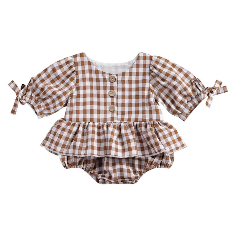 0-24M kids Baby Girls Long Sleeve Romper, Chocolate Stripe Printed Pattern Round Collar One-Piece, 0-24 Months
0-24M kids Baby Girls Long Sleeve Romper, Chocolate Stripe Printed Pattern Round Collar One-Piece, 0-24 Months