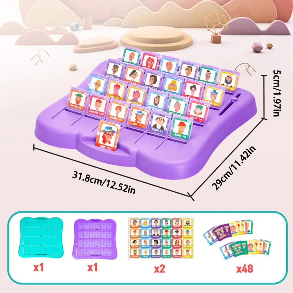 Who Is It Family Guessing Games Who Is It Classic Board Game Toys Memory Training Parent Child Leisure Time Party Indoor Games
Who Is It Family Guessing Games Who Is It Classic Board Game Toys Memory Training Parent Child Leisure Time Party Indoor Games