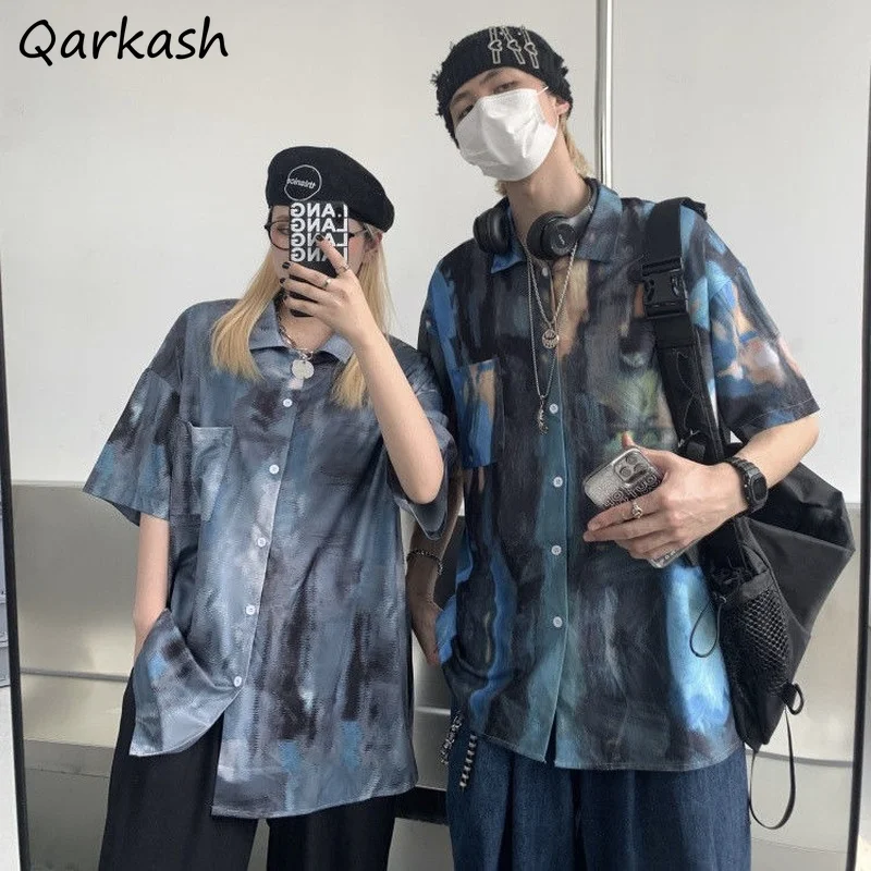 Shirts Women Chic BF Style Casual Summer Couple Loose Streetwear All-match Tie-dye Vintage Korean Half Sleeve Aesthetic Clothing
Shirts Women Chic BF Style Casual Summer Couple Loose Streetwear All-match Tie-dye Vintage Korean Half Sleeve Aesthetic Clothing